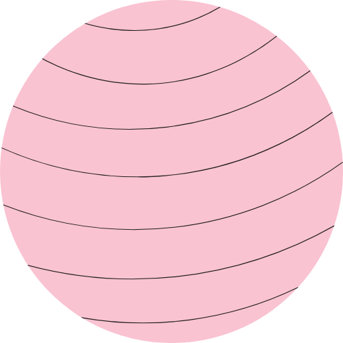 illustrazione di una overball rosa